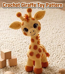 Crochet Giraffe Toy Pattern | Amigurumi Safari Animal PDF (instant Download) - Etsy