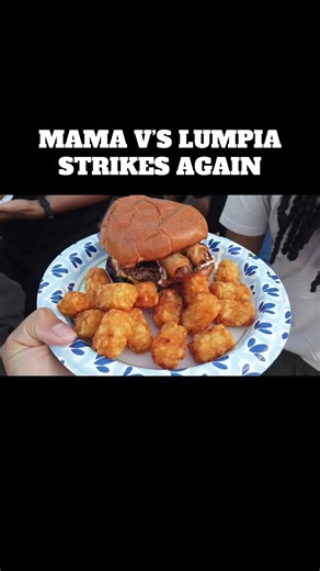@Mama V's I can NEVER get enough of your guys’ food 🤤😋😩 #filipinofood #lumpia #bbqfood #filipino #smashburger
