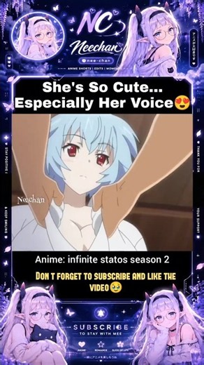 i need a wife like her 😍 infinite statos season 2 #anime
