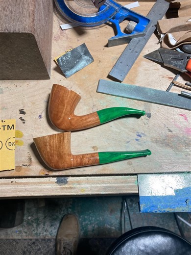 Smoking Crow Creations (Crow Johns) | Stems are cut and sanded. I’m gonna give them a light buff to check for scratches and then I can start rusticating and cutting the setting... | Instagram