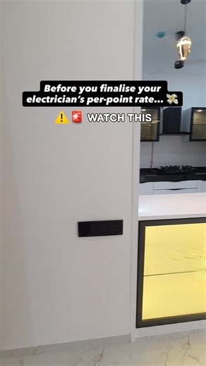 💡 Electrical Point Charges : How Much To Pay ?💰 Most people compare electrical quotes only on ₹ per point. That’s exactly why: • wiring fails • switches heat up • points stop working after a year Watch the reel to know what actually decides the cost 👆🏻 Save this reel 🚨 You’ll need it before finalising your electrical contractor ⭐️ #interiordesigners #electrical #electrician #electrician #home tvunitdesign tvpanel livingroom interior interiordesignersofinsta interiorstyled interiordesign int