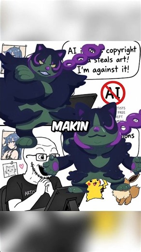 HILARIOUS! Ditto Transforms into STUBBY Okidogi, The Real One Panics! 🤣🗿 #pokemon #ditto #shorts
