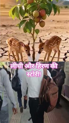 लीची और हिरण की स्टोरीThe deer saved the litchi tree from drying up #ai #tree #save #plants #water!#