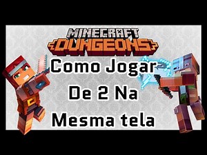Minecraft Dungeons (ptbr) [ps4] [Ps5] Como jogar de 2 Off-line - Multiplayer local