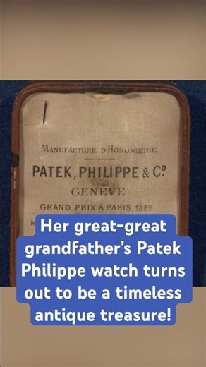 This antique Patek Philippe watch is quite the family heirloom!