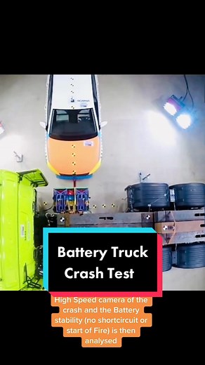 Electric Truck Lithium Battery Crash Tests