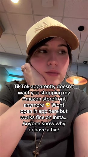 My Amazon storefront won’t open in app on here 😬 Works fine on Insta… Anyone else having this happen or know a fix #TikTokHelp #AmazonShop #LinkBlocked #CreatorProblems #BioSite