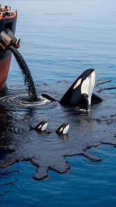 Orca Rescued After Oil Spill Incident! #rescue #animals #wildlife | Drama with Vu