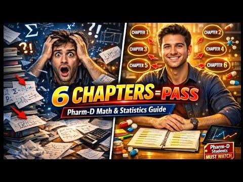 Pharm-D Math & Statistics Made Easy | Quick Notes & Exam Tips | Pharm D Math | Pharm D Stat | Notes