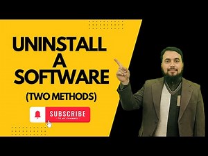 How to Uninstall a software from the system