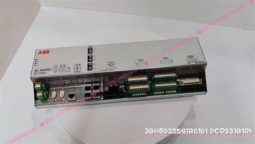 ABB PCD231B101 3BHE025541R0101 UNITROL 6000励磁控制模块。