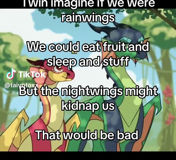 Imagina si fuéramos rainwings en Wings of Fire