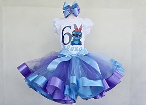 Personalized Alien Birthday Tutu Outfit: Blue, Purple, & Pink - Etsy