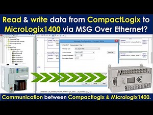 How to read & write data from CompactLogix to MicroLogix1400 via MSG Over Ethernet nework? | hindi