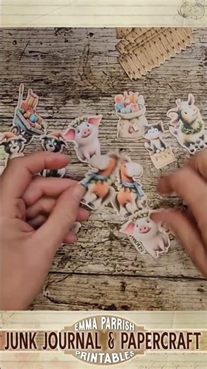 Little Barn at Christmas #junkjournalprintables #diy #cardcreations #bookmaking