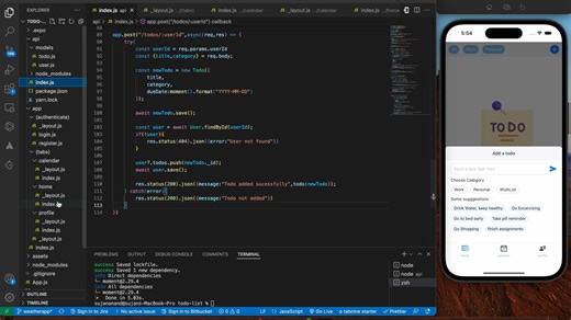 React Native 待办清单追踪app