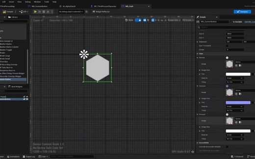 Unreal Engine5中制作自定义按钮