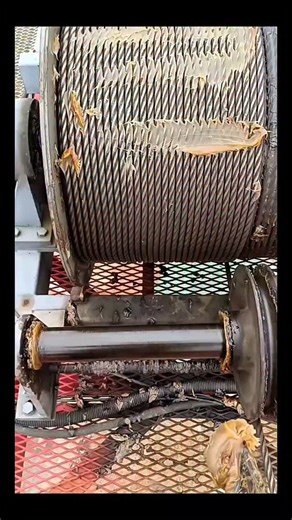 Real Engineerings | Engineering & Technology & Gadgets & DIY | Essential Maintenance: Lubricating Heavy-Duty Wire Ropes! 🏗️🛢️ ​Heavy machinery relies on simple but critical maintenance like this to... | Instagram