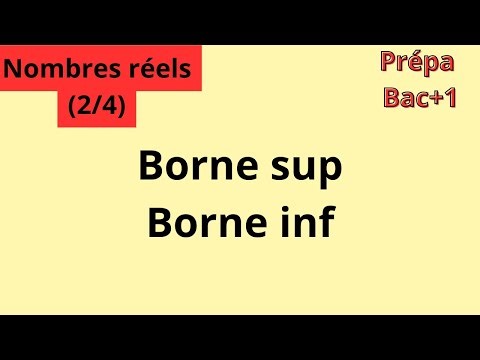 Upper bound (upper bound) and lower bound (lower bound). Real number course (2/4)