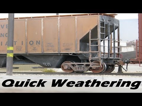 Simple Quick Weathering - Covered Hopper Model Railroad