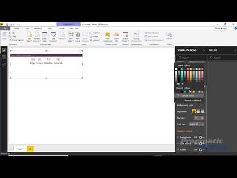 Power BI Custom Visuals - Count Down Timer