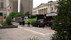 14K views · 107 reactions | There was a major traffic jam in downtown Columbus Wednesday afternoon as dozens of buses circled the statehouse to make a point. They want a $15 billion share of federal assistance to combat losses created by the COVID-19 pandemic. https://bit.ly/2Cae9HA | WSYX ABC 6 | Facebook