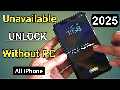 iPhone Unavailable Lock Screen Fix || How To Unlock iPhone Unavailable Without Computer 2025