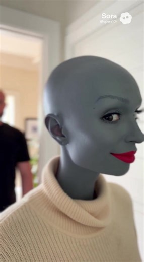 Tries lipstick #ravensgatepublisher #sora #fyp #alien #lipstick