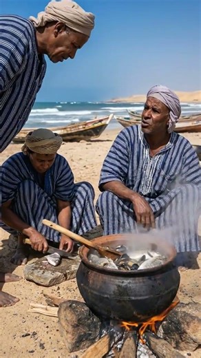 Primitive African Coastal Cooking | Traditional Fish Feast by Tribal Fishermen #shorts #viralshorts