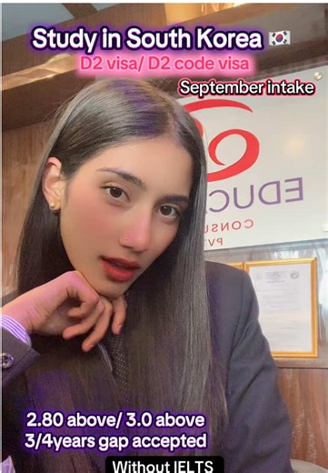 🎓 STUDY IN SOUTH KOREA – ADMISSION OPEN (INTAKE 2026)🇰🇷 With D Group Education Consultancy Pvt. Ltd. We are proud to work with 150 accredited universities and language institutes across South Korea, offering flexible admission pathways for Nepali students. 🔹 Available Visa Categories: ✅ D-2 (Bachelor / Master / PhD Degree Visa) ✅ D-4-1 (Korean Language Visa) ✅ Code E Visa Support Available 📌 Minimum Academic Requirements: • D-4-1 (Language Program): GPA 2.50 • D-2 Bachelor: GPA 2.80 / 3.00 