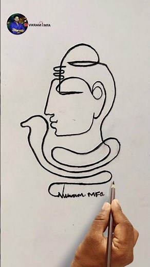 Simple line drawing step by step