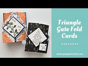 How To Make Triangle Gate Fold Cards