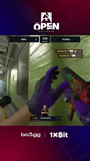 KSCERATO DOMINATES the round with -4 and secures a clean 1v2 #bo3 #blast #rotterdam #cs2 #clutch