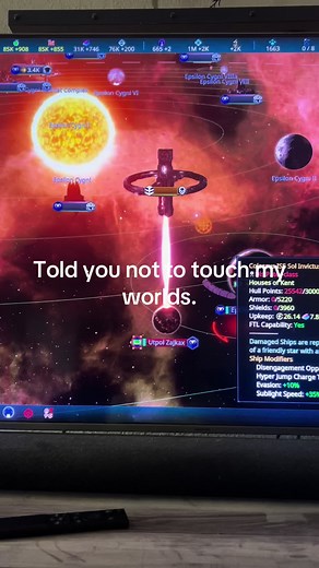 Told them not to touch any of my planets especially if they’re named after my daughter. #fyp #stellaris #paradoxgames
