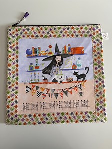 Halloween Cross Stitch Project Bag: Handmade Quilted Organizer - Etsy