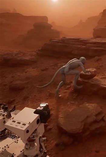 12K views · 125 reactions | The rover camera's video appeared to show a moving creature on Mars' surface, which was an amazing discovery. #science #SpaceX #Mars #NASA #fblifestyle | Cecilia | Facebook