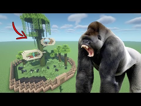 How To Live Inside a Gorilla Farm in Minecraft PE