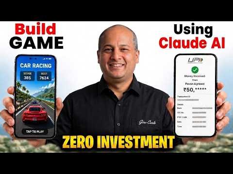 Build Mobile Gaming Apps Using Claude AI Make Money Online | Gaming App Kaise Banaye Free Me