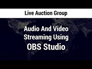 Audio And Video Streaming Using OBS Studio