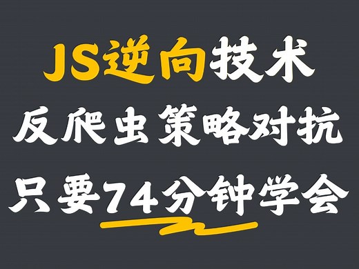 Python爬虫JS逆向技术解析！【整整1小时14分】大企反爬虫策略对抗实战：从JS逆向到cookie加密！欢迎白嫖，一次看不完建议收藏！