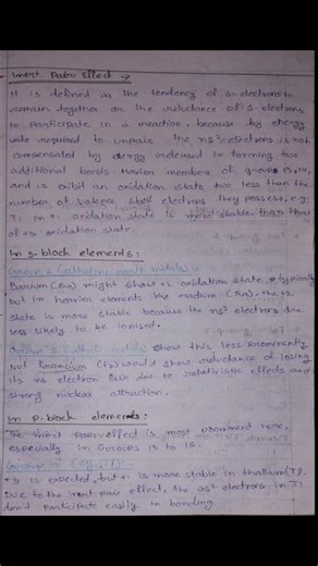 Handwritten notes 📜on Introduction to s and p block elements #handwrittennotes #inorganicchemistry
