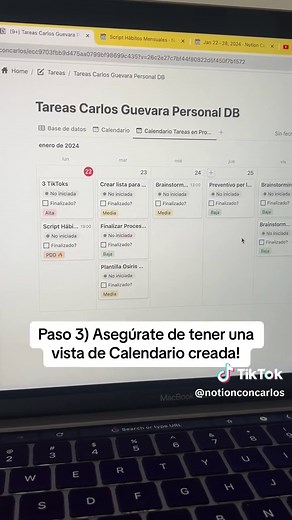 Cómo usar el Calendario de Notion con tus bases de datos