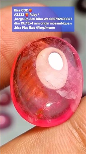 Bisa COD🍟AZ233 🍟 Ruby *,harga Rp 330 Ribu Wa 085792493877dim 19x15x4 mm origin mozambique.s