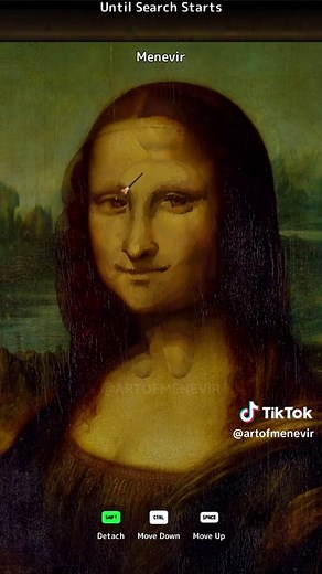 Let’s see if you can find me now. #mecchachameleon #fyp #artist #monalisa #hideandseek