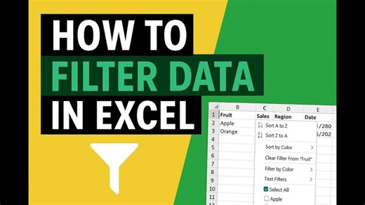 How to Use Excel Filters Step‑By‑Step | Chintan Sharma