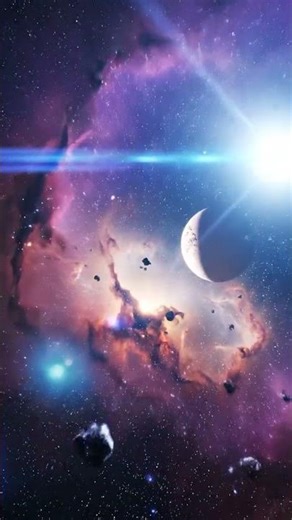 Direct: Abstract Deep Space Nebula and Asteroid Field Animation #cosmicexploration #space