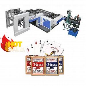 [Hot Item] Automatic Business Trading Cards Slitting Die Cutting Cutter Counting Packing Maker Machine Poker Playing Card Making Machine