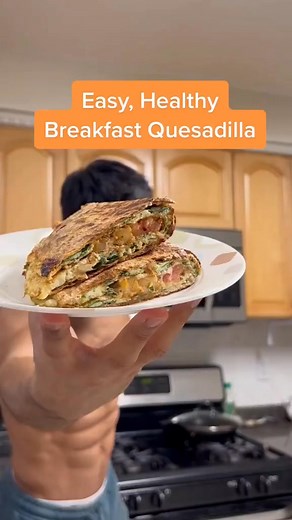 12K views · 82 reactions | Easy, Healthy Breakfast Shrimp Quesadilla....