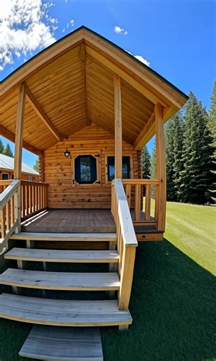 9.1K views · 58 reactions | Beautiful Park Model Cabin 朗 | Tiny House Designs | Facebook