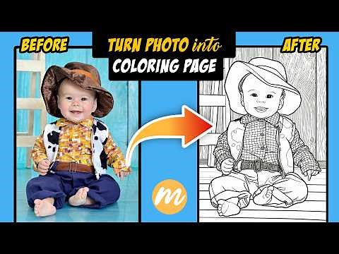 Turn Photo Into Coloring Page